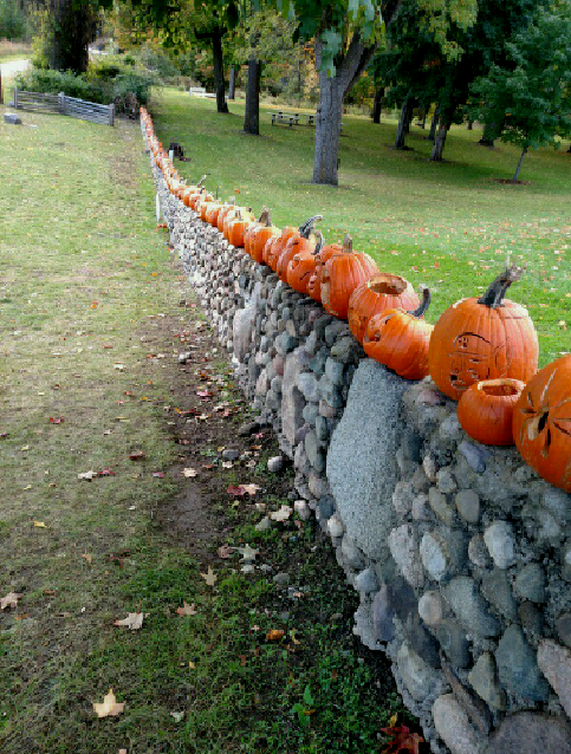 Trace the Mitten - Carved Pumpkins